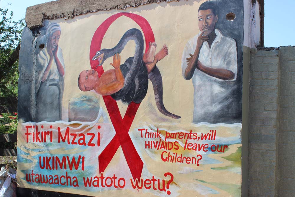 2a väggmålning om AIDS